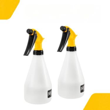 Imagem de Borrifador Manual Pulverizador 500ml Regulável em Spray Jato ou Névoa Jardim, Faxina e Estética Automotiva(2 Unidades)