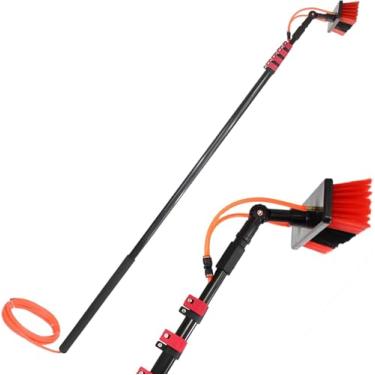 Imagem de Kit De Alimentação De água De Poste Telescópico De 3,6-10,8 M Para Janela, Equipamento De Escova De Janela Extensível Longo, Para Telhado Cleer Glass Outdoor Solar Pel