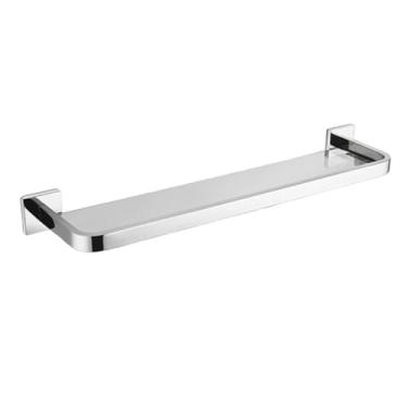 Imagem de Conjunto de acessórios para banheiro em aço inoxidável cromado - Inclui toalheiro, barra de toalha, porta-lenços e gancho para roupão para decoração de banheiro (rack de armazenamento)