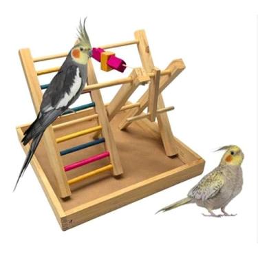 Imagem de Kit Parquinho Playground, para Calopsita(Brinquedo Playground G)