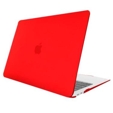 Imagem de Capa Case Para Macbook Air 15 Polegadas A2941 A3114 Chip M2 ou M3 (Vermelho Fosco)