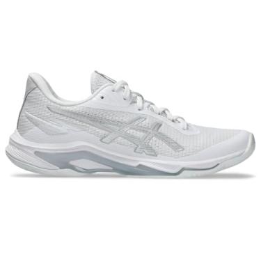 Imagem de ASICS Tênis feminino Netburner Ballistic Ff 4, Branco/prata pura, 37