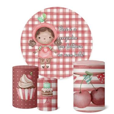 Imagem de Trio Capas Cilindro + Painel Redondo 1,50m Cerejinha - Fadrix, K1CER01