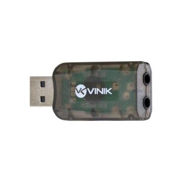Imagem de Adaptador Placa De Som Usb 5.1 Canais Virtual Ausb51 - VINIK
