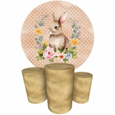 Imagem de Trio Capas Cilindro + Painel Redondo 1,50m Páscoa (K1PSC030)