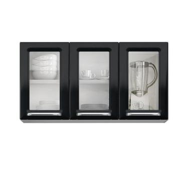 Imagem de Armario Aéreo 3 Portas C- Vidro Luce - Itatiaia