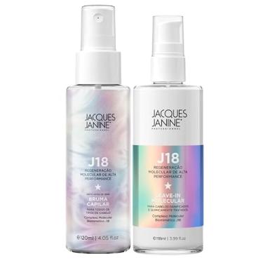 Imagem de Kit Jacques Janine J18 Leave-In Molecular Proteção Térmica 118ml Bruma Finalizadora 120ml