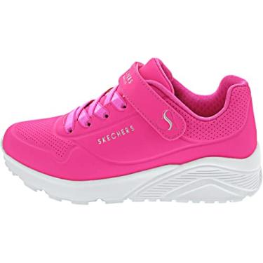 Imagem de Skechers Tênis infantil unissex Street Uno Lite, Rosa choque, 13.5 Little Kid