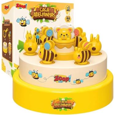 Imagem de Caça Abelhinhas, Brinquedo Educativo Interativo com Luzes e Música, 3+ Anos