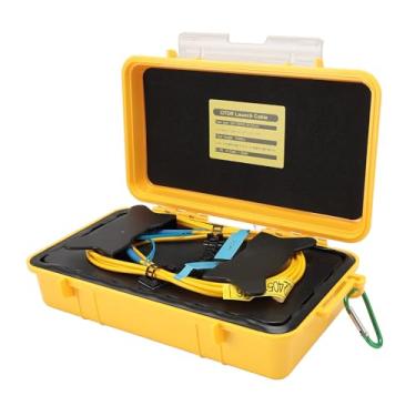 Imagem de Caixa de Cabo de Lançamento OTDR, Ferramenta de Teste de Fibra óptica de Cabo de Extensão de Teste OTDR de Modo único SC UPCSC UPC de 1000 M, Eliminador de Zona Morta OTDR,