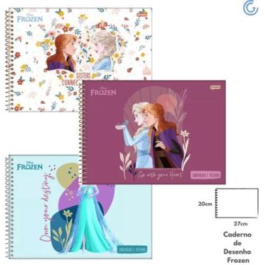 Imagem de Caderno De Desenho 80 Fls. Frozen - Jandaia
