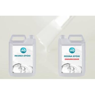 Imagem de Resina Epóxi 1KG + Cor sólida Branco Tráfego RAL9016 AG - Resinas ag