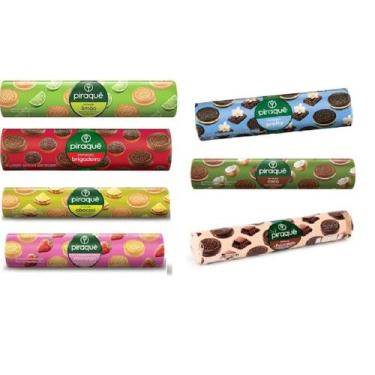 Imagem de Caixa Bolacha Biscoito Recheado Piraquê 4Sabores- 80Un Total