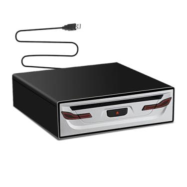 Imagem de LSLYA Som Automotivo Externo Universal, Tocador De Cd, Conexão Usb, Portátil, Para Android, Navegação/Tv/Macbook Pro/Laptops, Desktops, Com Porta Plug And Play