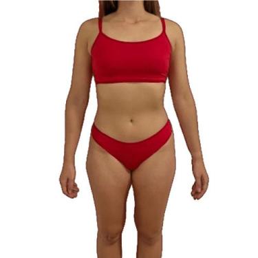 Imagem de Top Feminino Fluxo! Com e Sem Bojo, G, Vermelho
