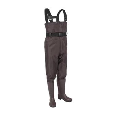 Imagem de kowaku Waders de Pesca Waders Peito para Homens E Mulheres Calças Leves com Botas para Pesca Muck Trabalho Agricultura Wading, Marrom, 44