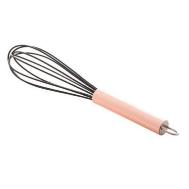 Imagem de Batedor de Ovos Fouet Cabo De Aço Inox Rose Gold 26,5 cm - Lyor