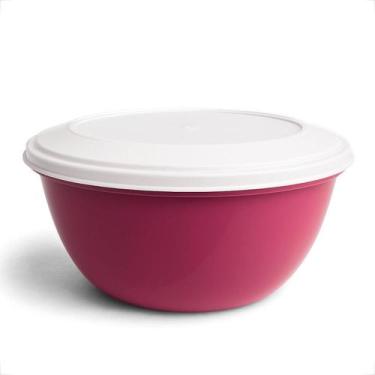 Imagem de Kit Bowl Saladeira Oval 4,6 Litros Plástica Multiuso Para Servir Alime