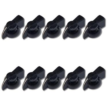 Imagem de Kit 10 Knob Chicken Head Amplificador Pedal Abs Preto