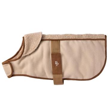 Imagem de Pet Passion Aspen – The Cozy Sherpa Vegan Shearling Pet Jacket suéter para cães pequenos, médios e grandes, camelo, GG (25-36 kg)