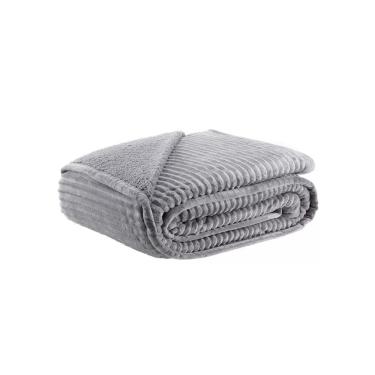 Imagem de Cobertor Blanket Lugano Sherpa King 260x240cm - Kacyumara - Cinza