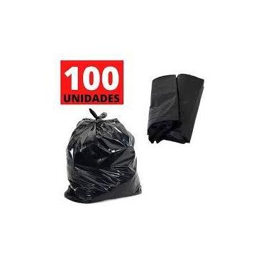 Imagem de Saco de Lixo 40 Litros comum c/100 unidades para Casa, Escritório, Con