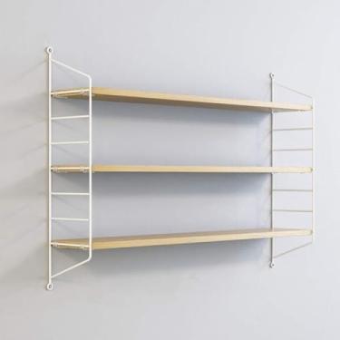 Imagem de Prateleira Flutuante Prateleira De Parede De Ferro Estilo Nórdico Estante De Parede De 3 Camadas Sala De Estar Tv Parede Decoração De Quarto, D, 80X20X75CM