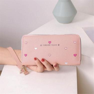 Imagem de Carteira Feminina material sintético Forever Young Postagem 24h, Rosa