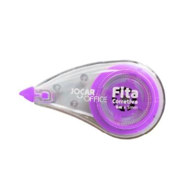 Imagem de Fita Corretiva 5mmx6m Jocar Office - Leonora, Roxo