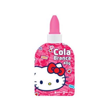 Imagem de Cola Liquída Branca Escolar Hello Kitty - Leonora, Rosa