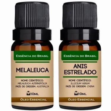 Imagem de Kit 2 Óleos Essenciais 10Ml - Melaleuca + Anis Estrelado - Essencia Br