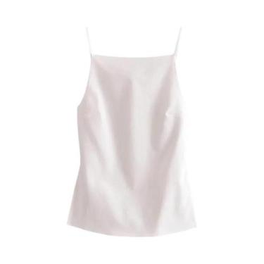 Imagem de Top Cropped Feminino Sem Costas Com Amarração Em Renda Branco Preto Se