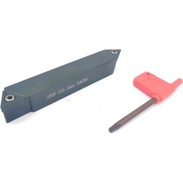 Imagem de ADI Nova ferramenta de torneamento de corte central intercambiável de extremidade dupla para CNC e máquina de torno (haste quadrada de 16 mm)