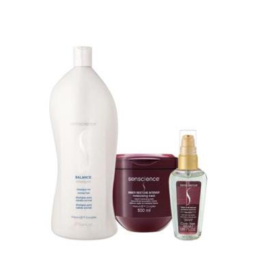 Imagem de Kit Senscience Balance Intensif True Hue Shampoo Máscara Sérum (3 prod