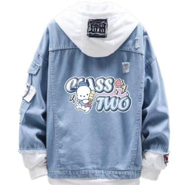 Imagem de Jaqueta jeans com impressão em estilo de moda Pochacco Ice Cream - MAO