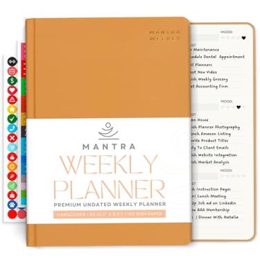 Imagem de Agenda 2024 – 14,7 cm x 21 cm – Planejador diário, semanal e mensal – planejador de objetivos, diário de gratidão, autocuidado e planejador de vida com lista de tarefas, rastreador de hábitos,