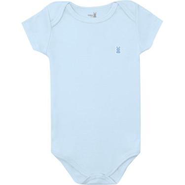 Imagem de Body Bebê Manga Curta 100% Algodão Suedine Básico Liso Confortável  - 