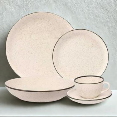 Imagem de Aparelho de Jantar Oxford Duna 20 Peças – Louça de Porcelana para 4 Pessoas