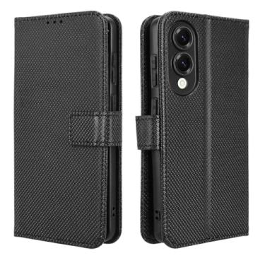 Imagem de TNKISRY Capa carteira flip para Samsung Galaxy S25 Edge com compartimentos para cartões, capa de couro PU à prova de choque, [6,7 polegadas] Design de ajuste fino para uso diário (modelo 2025) preta