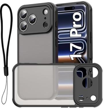Imagem de USTIYA FG Capa para iPhone 17 Pro 6,3 polegadas 2025 Case Matte Acrílico Uso Resistente Protetora de Câmera Capinha Acessórios para Celular com Cordão Preto