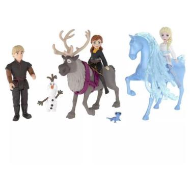 Imagem de Mini Figura Disney Frozen Conjunto de Modas - e Amigo Mattel 7 Unidade