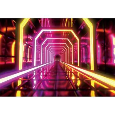 Imagem de dnldliq Fundo de estação espacial de 3 x 2,4 m, cenários de fotografia de nave espacial, ficção científica, série tecnológica, filmagem, aniversário, decoração de quarto de crianças, estúdio de fundo