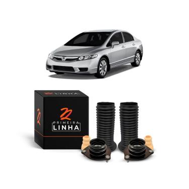 Imagem de Par Kit Coxim Batente Coifa Dianteiro Civic 2009