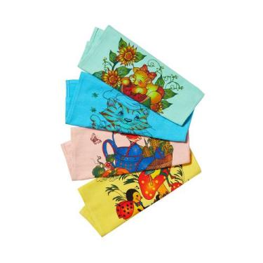 Imagem de Kit 10 Panos De Prato Copa Atacado Pé De Galinha Itatex Color - Pano a