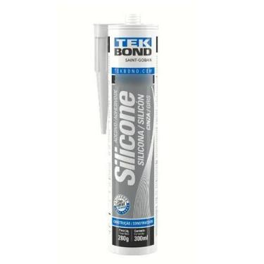 Imagem de Silicone Acetico 256g/270ml Cinza Tekbond