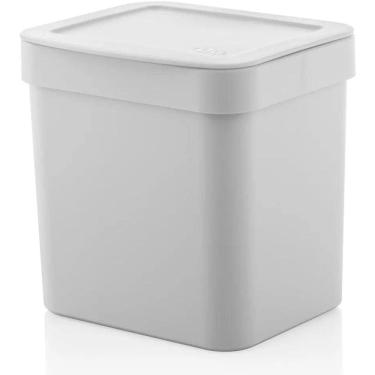 Imagem de Lixeira para pia da cozinha Ou 2,5L Linha Trium Branca