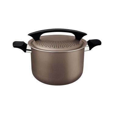Imagem de Espagueteira Tramontina Milazzo 22cm Alumínio Antiaderente Starflon Max Soft-touch Amên...