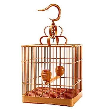 Imagem de YAYA2021-SHOP Gaiola de pássaro, papagaio, gaiola de viagem de plástico para papagaio pequeno, periquito/periquito/ninho de pássaro canário