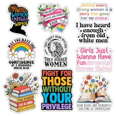 Imagem de ULTRAVUTT [10 peças-7.6 cm ] Adesivo feminista feminino forte engraçado decoração feminista para crianças, adesivos de garrafa de água decalque de vinil impermeável para telefone, adesivos de skate