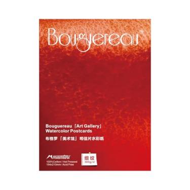 Imagem de Mairtini Bouguereau Série de galeria de arte artística 100% algodão cartão postal aquarela folha única 300 g 20 folhas 154 x 210 mm (prensado a quente)